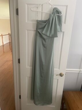 Sachin + Babi One-Shoulder Jade Bridesmaids Gown